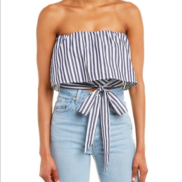 ⚡️HPx2⚡️ TJD wrap crop top NEVER WORN - Picture 1 of 5